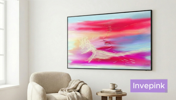 Passion artwork displayed in colorful maximalist room